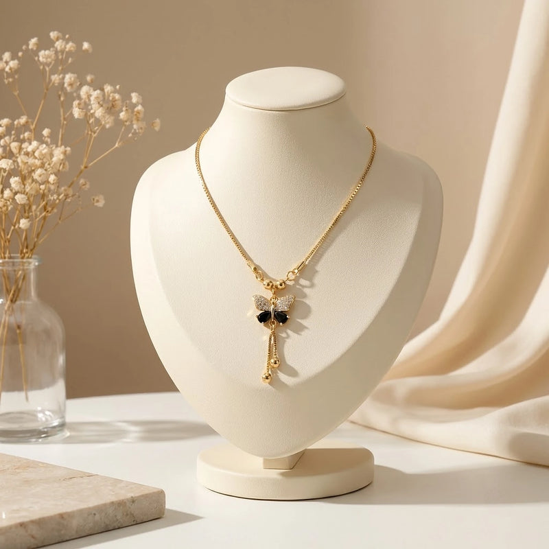Midnight Butterfly Tassel Chain