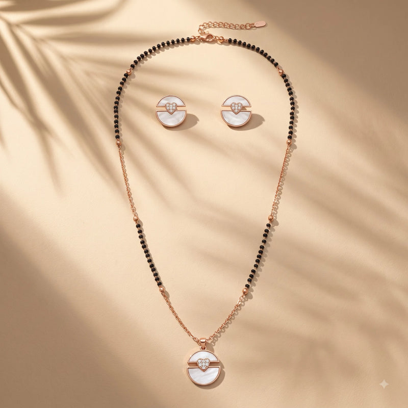 Rose Gold Minimalist Mangalsutra