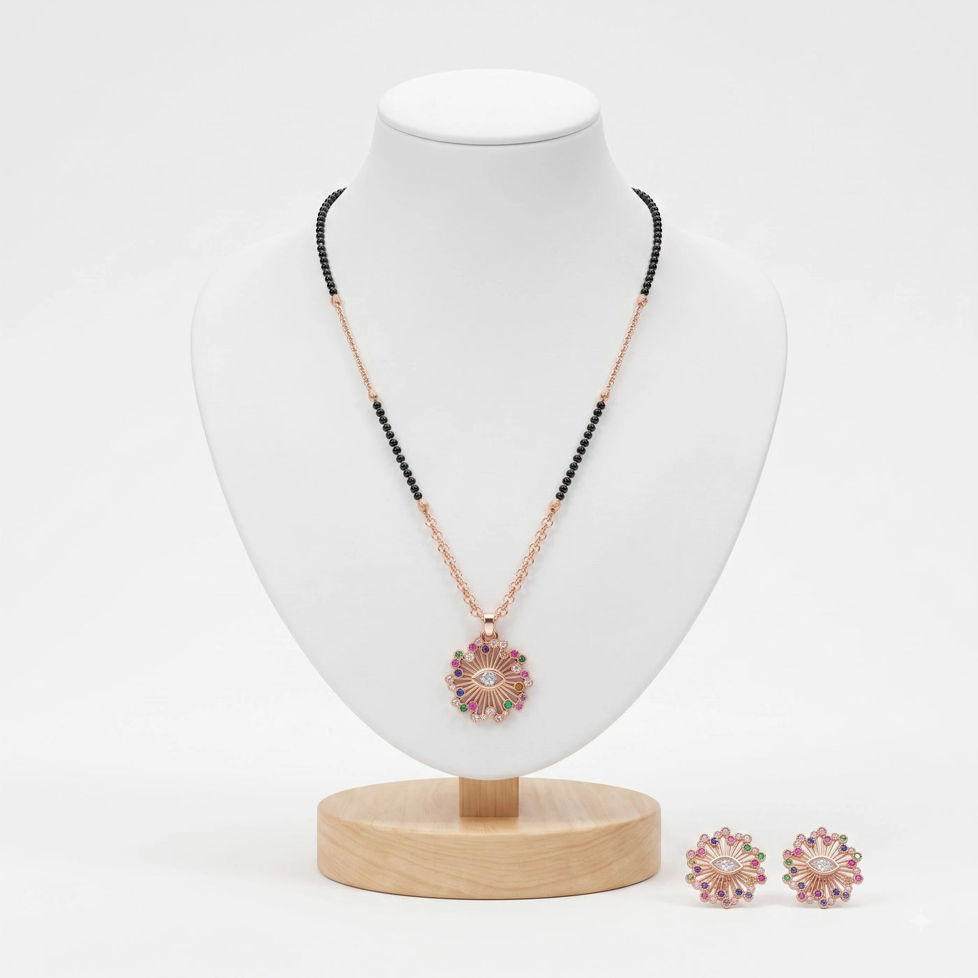 Modern Abstract Leaf Mangalsutra